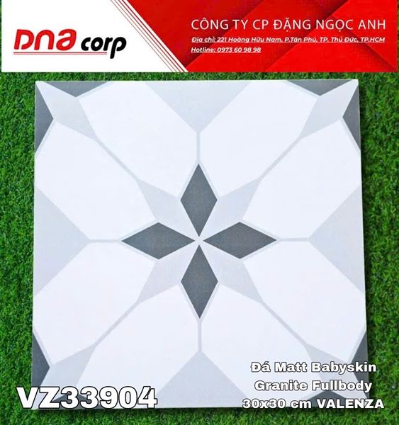 30x30 VZ33904 Đá Matt Babyskin Granite Fullbody VALENZA