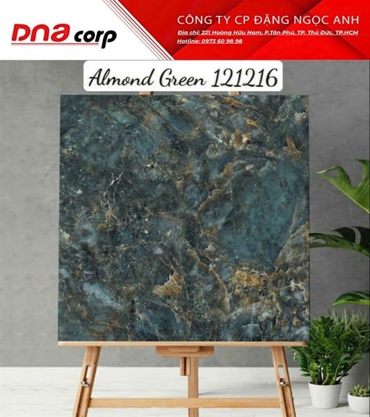 120x120 121216 Gạch Ấn Độ Almond Green