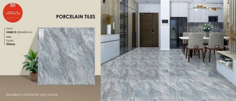 80X80 XK8821D Gạch Bóng Kiếng th/3v/1.92m