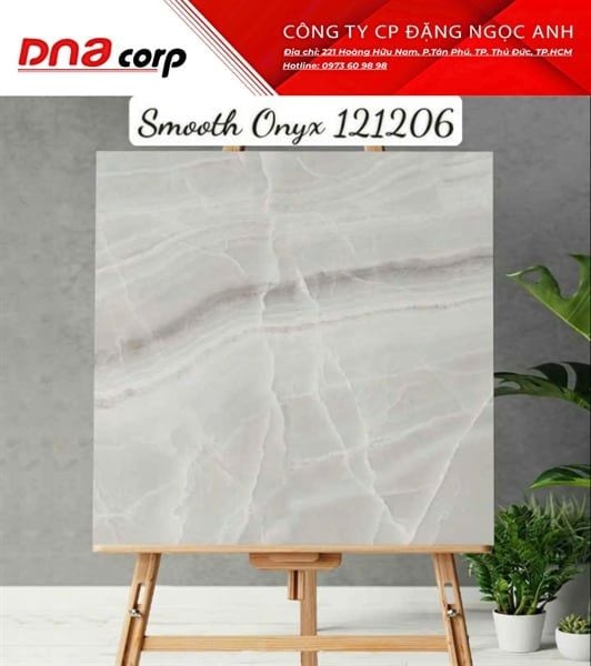 120x120 121206 Gạch Ấn Độ Smooth Onyx