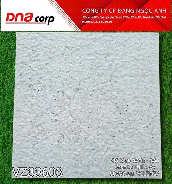 30x30 VZ33603 Đá Matt Satin - Sần Granite Fullbody VALENZA