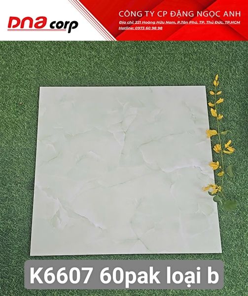 gạch men bóng pak 60x60 k6607 th 5v /1.8met loại B