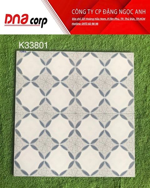 30x30 K33801 Đá Lát phòng tắm, ngoài trời 195k/Thùng 11V