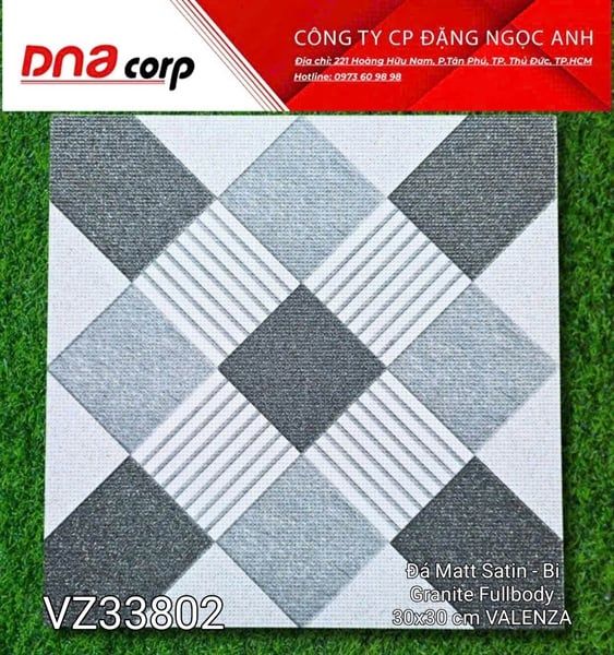 30x30 VZ33802 Đá Matt Satin - Bi Granite Fullbody VALENZA