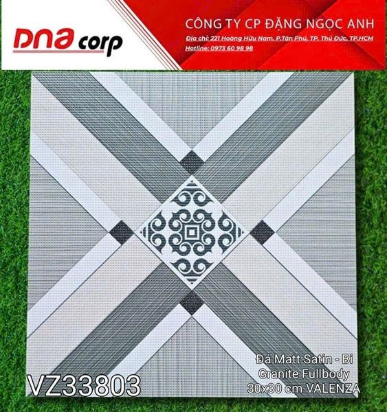 30x30 VZ33803 Đá Matt Satin - Bi Granite Fullbody VALENZA