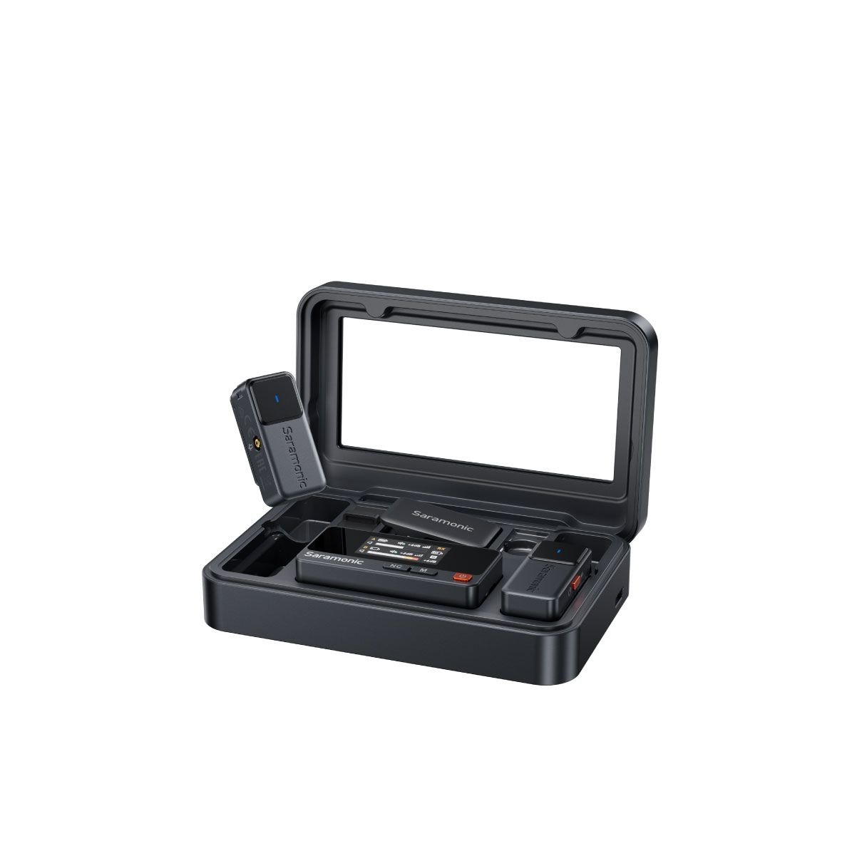 Micro thu âm Saramonic Air 02 (2TX + 1RX + Mic cài áo)
