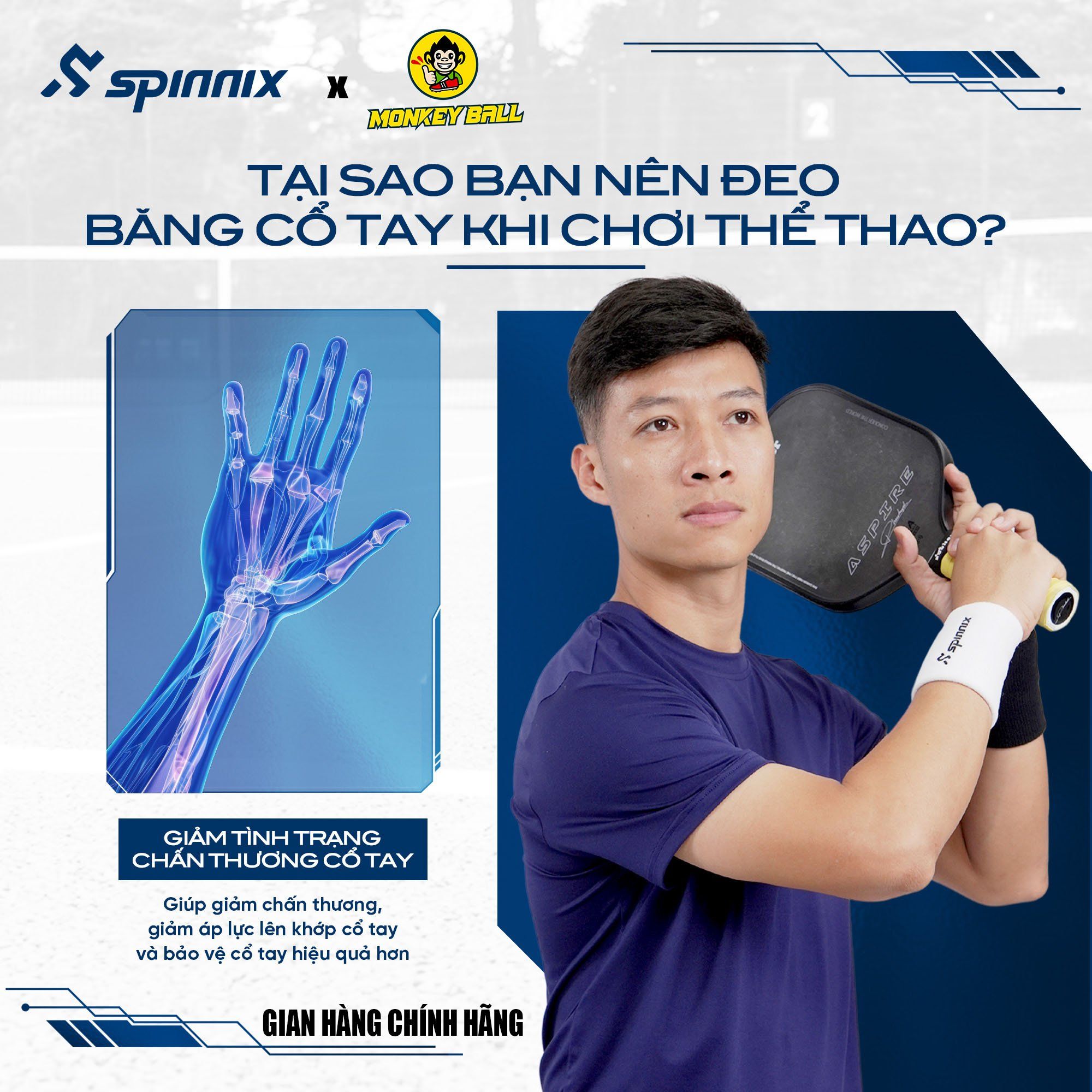 Băng chặn thể thao Spinnix Grip