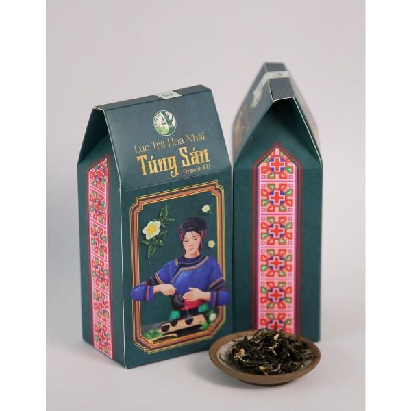Lục Trà Shan Ướp Hoa Nhài – Hộp 100g