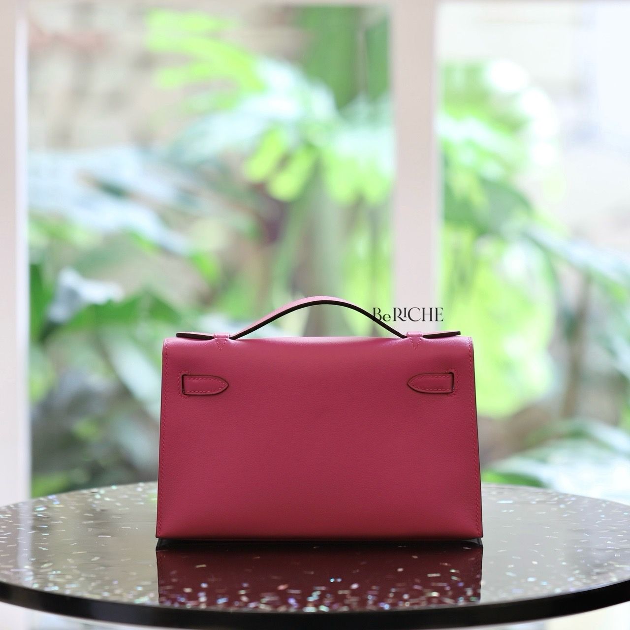 Kelly Pochette KP22 Swift Leather Magnolia PHW