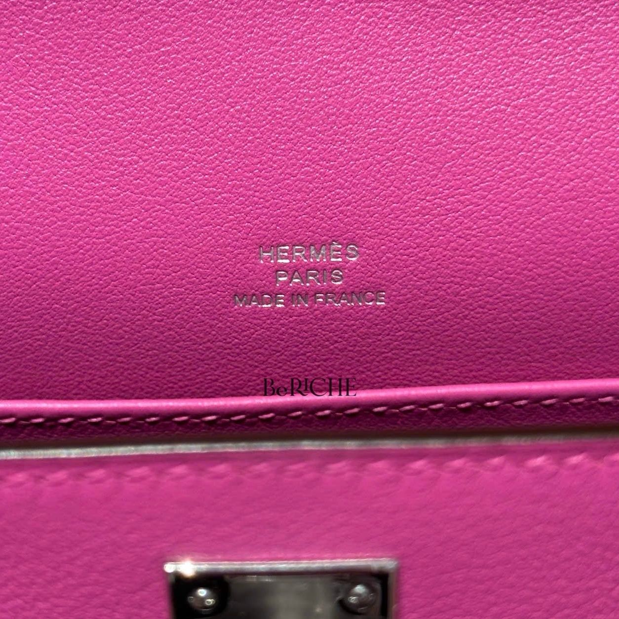 Kelly Pochette KP22 Swift Leather Magnolia PHW