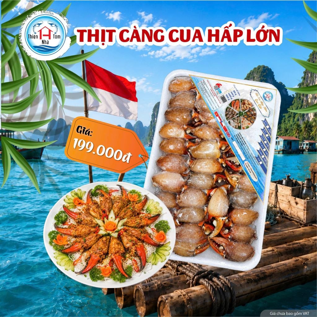 Thịt Càng Cua Hấp Size Đại