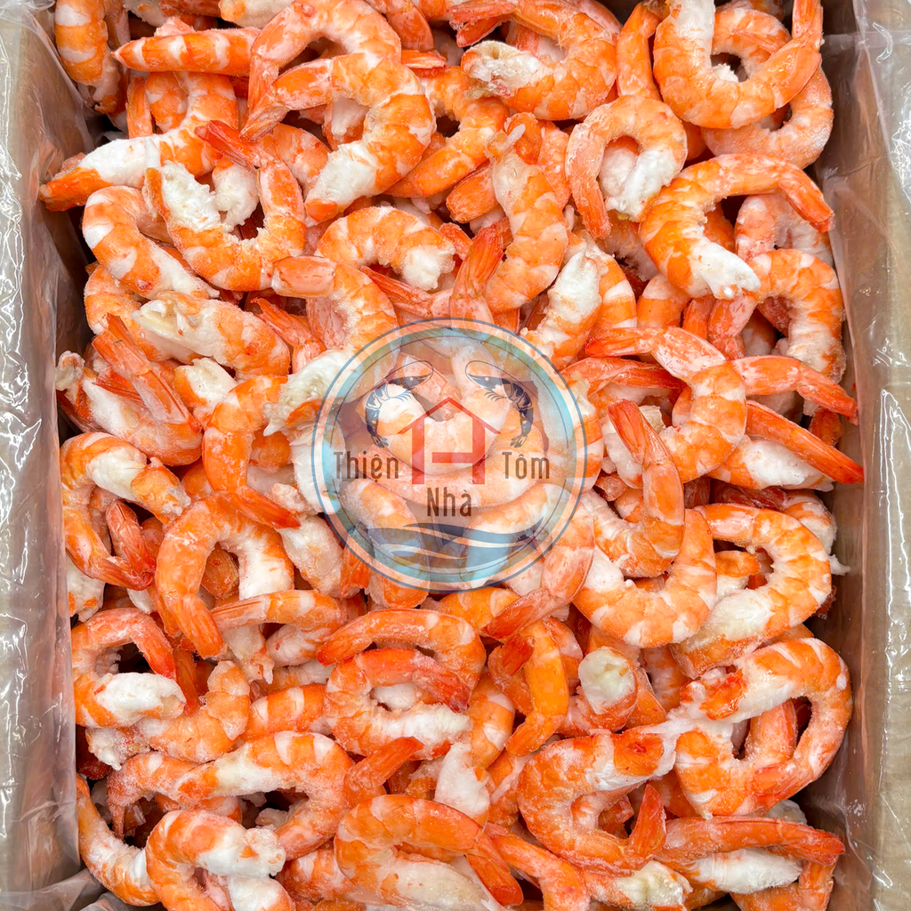 Tôm Thẻ Nõn Oxy Hấp Dai-Ngọt - THÙNG 9KG (NET 8KG - 20 KHAY 450G)