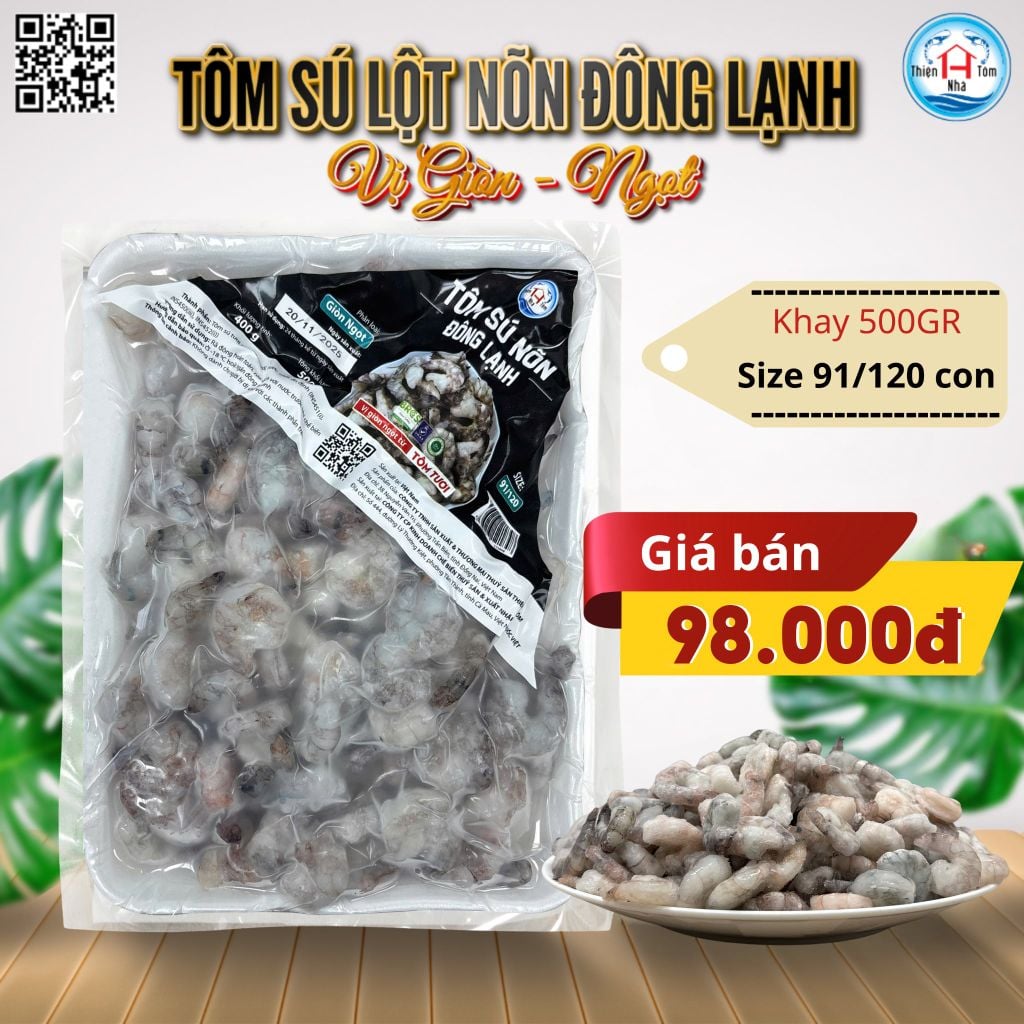 Tôm Sú Lột Nõn (Vị Giòn - Ngọt)