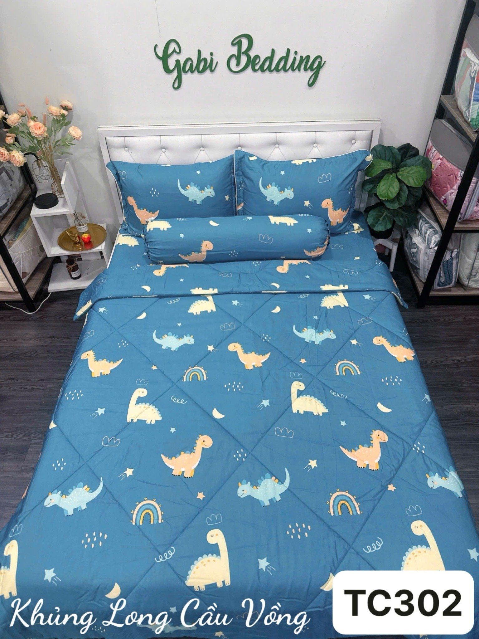 Tencel Khủng Long Cầu Vòng