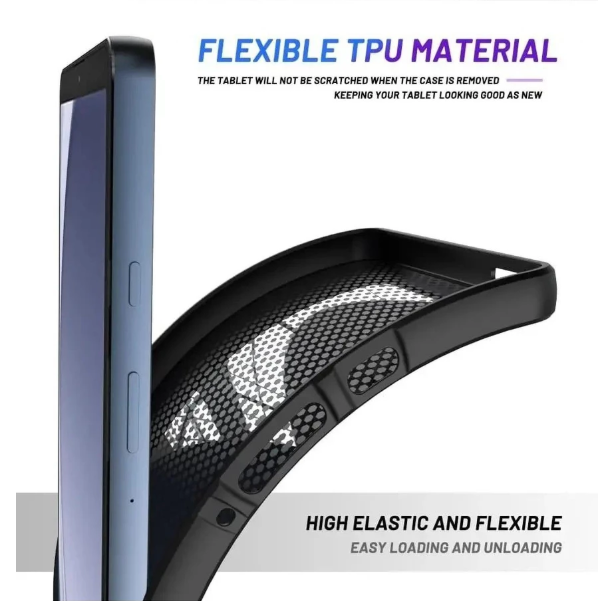 Ốp điện thoại Mềm Cho Samsung Galaxy Tab A9 2023 8.7 Inch Silicone TPU Màu Đen Vỏ Bảo Vệ Mặt Sau