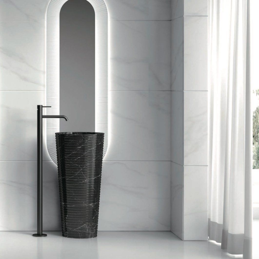 Vòi chậu lavabo chân dài gắn sàn cao 1150mm bằng đồng