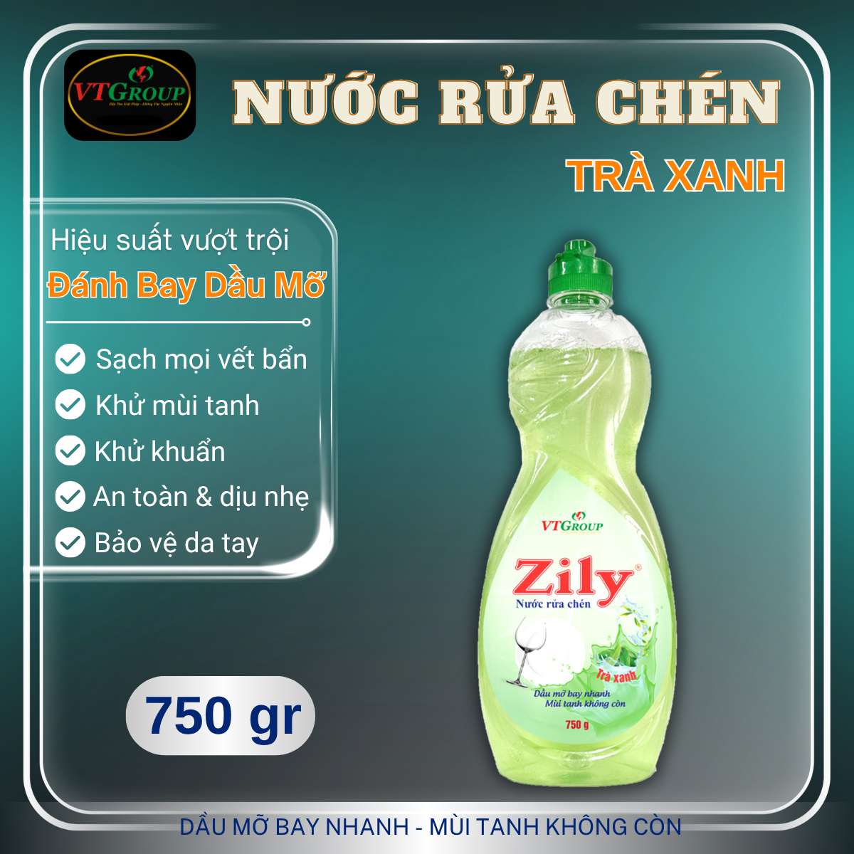 Nước Rửa Chén Zily 750g