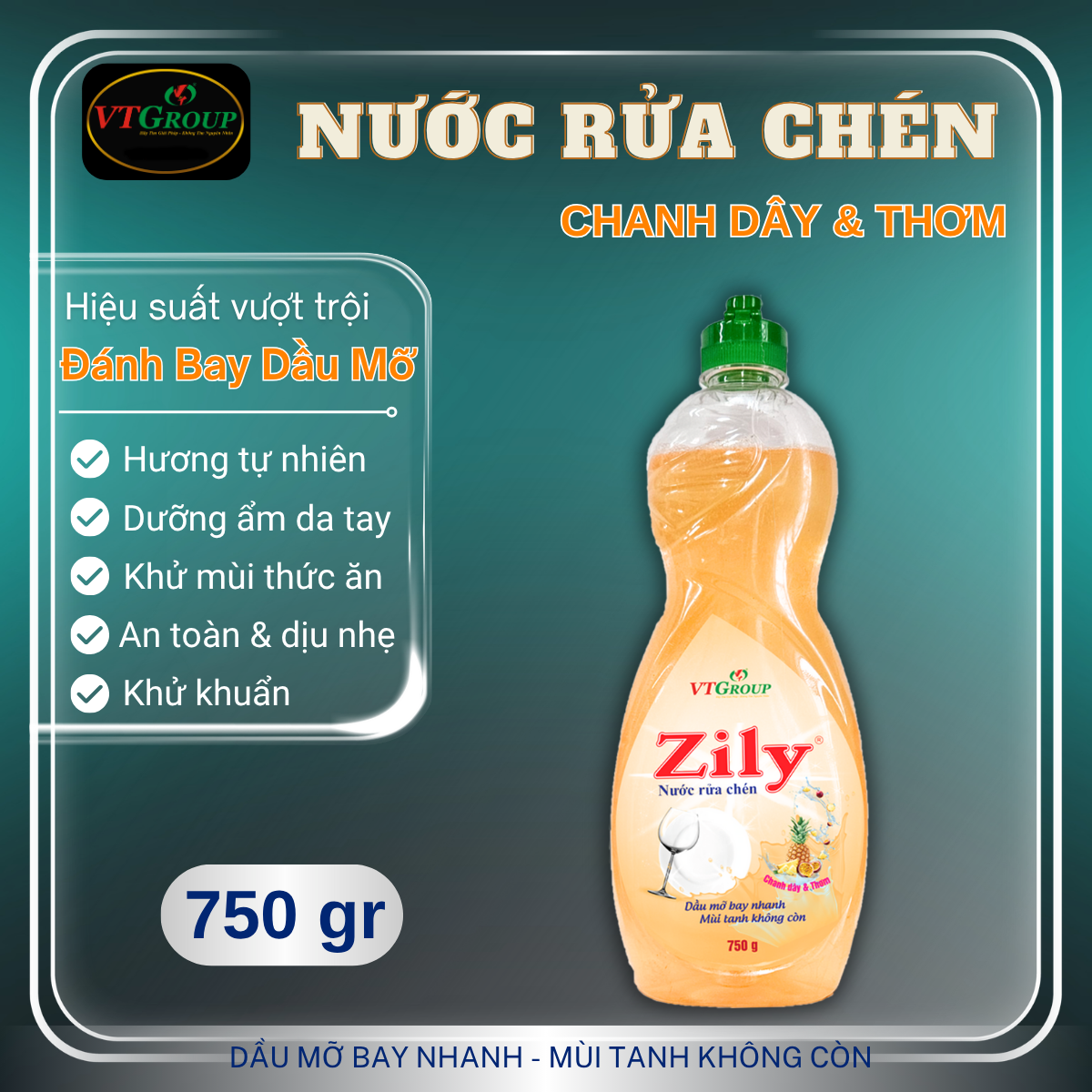 Nước Rửa Chén Zily 750g