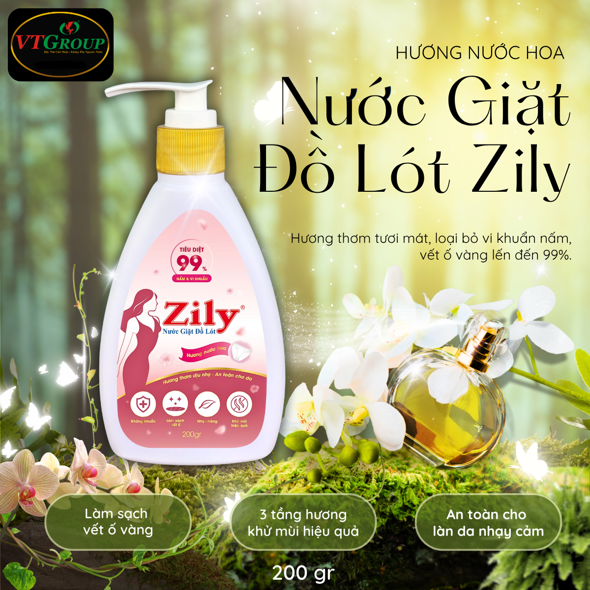 Nước Giặt Đồ L-ó-t Zily 200gr - 20 Chai/Thùng