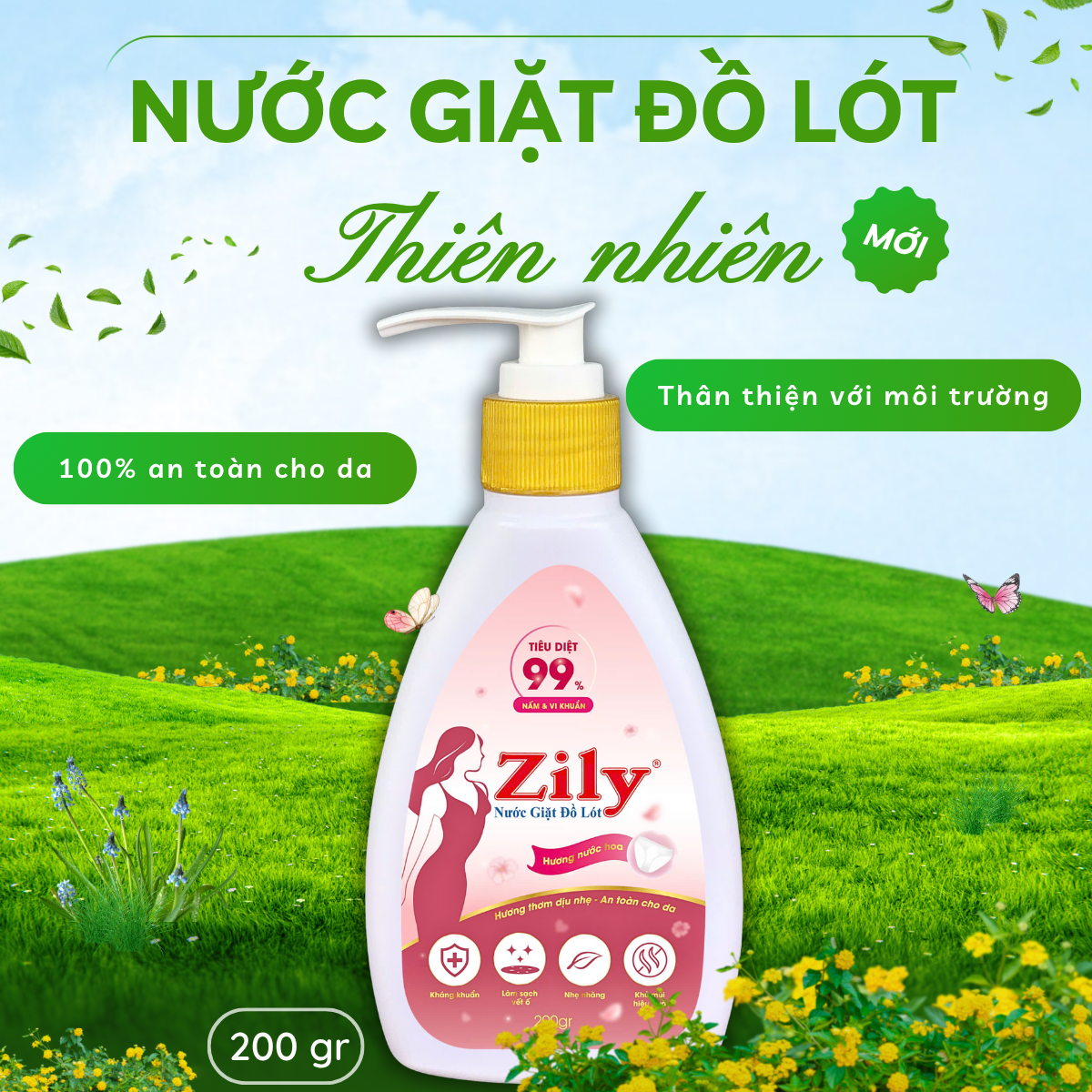Nước Giặt Đồ L-ó-t Zily 200gr - 20 Chai/Thùng