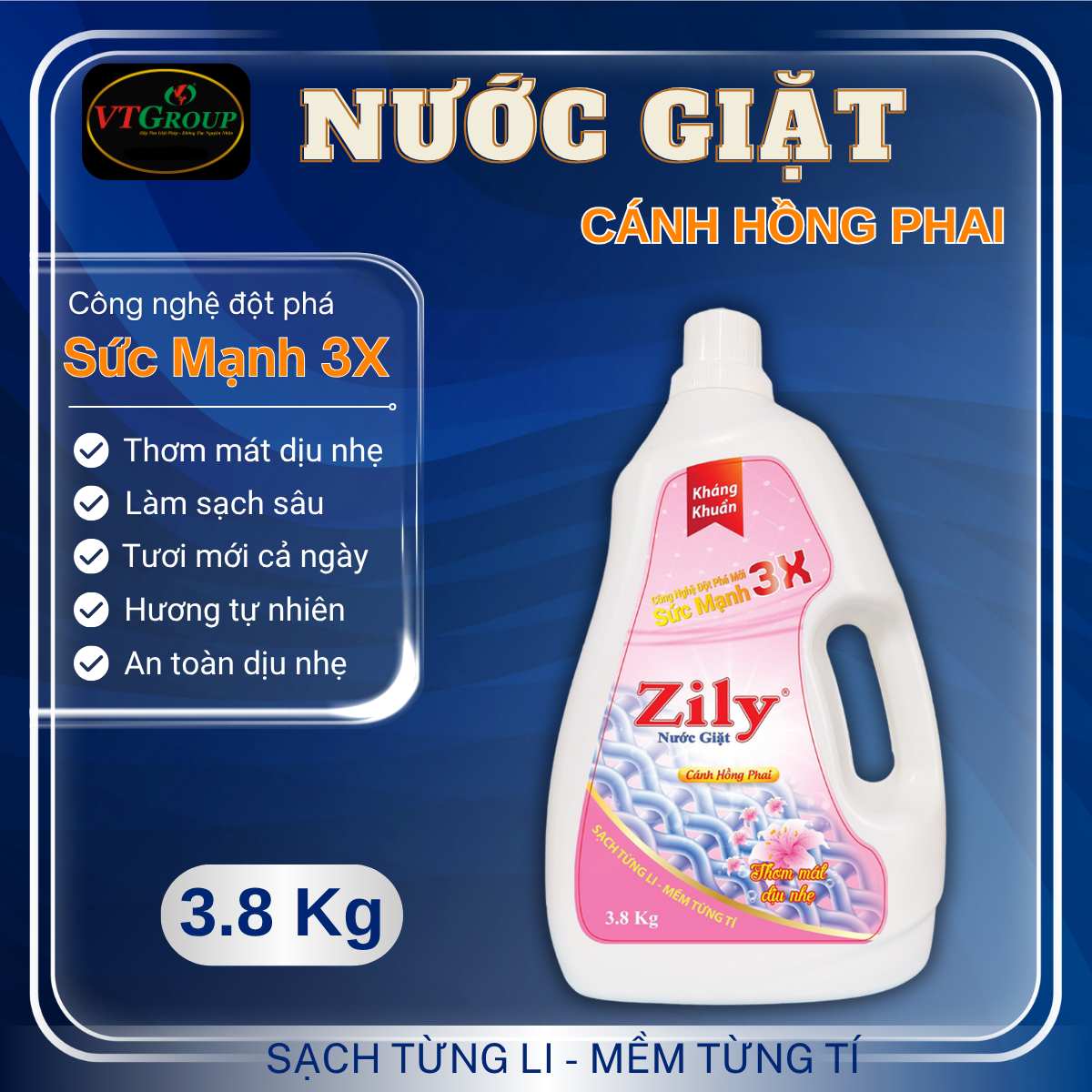 Nước Giặt Zily 3.8 Kg