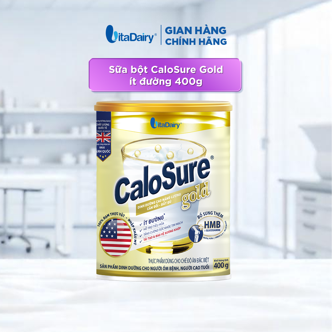 Thực Phẩm Dinh Dưỡng Calosure Gold Ít Đường 400g