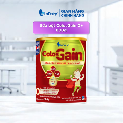 Sữa bột Colos Gain 0+ 800g