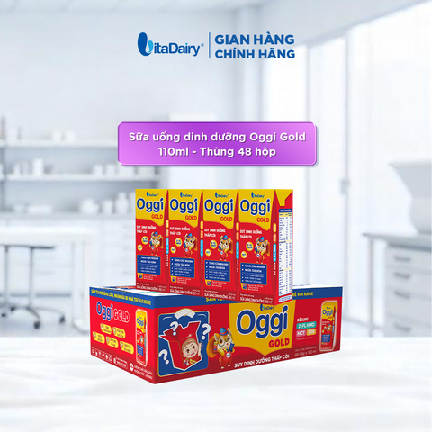 Sữa uống dinh dưỡng Oggi Gold 180ml - Thùng 48 hộp