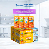 Combo 2 Thùng thức uống dinh dưỡng từ sữa Hương Cam Đào có thạch Moozi 170ml - Thùng 48 hộp