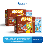 Combo 2 Thùng thức uống dinh dưỡng từ sữa Hương Sôcôla Lúa Mạch có thạch Moozi 170ml
