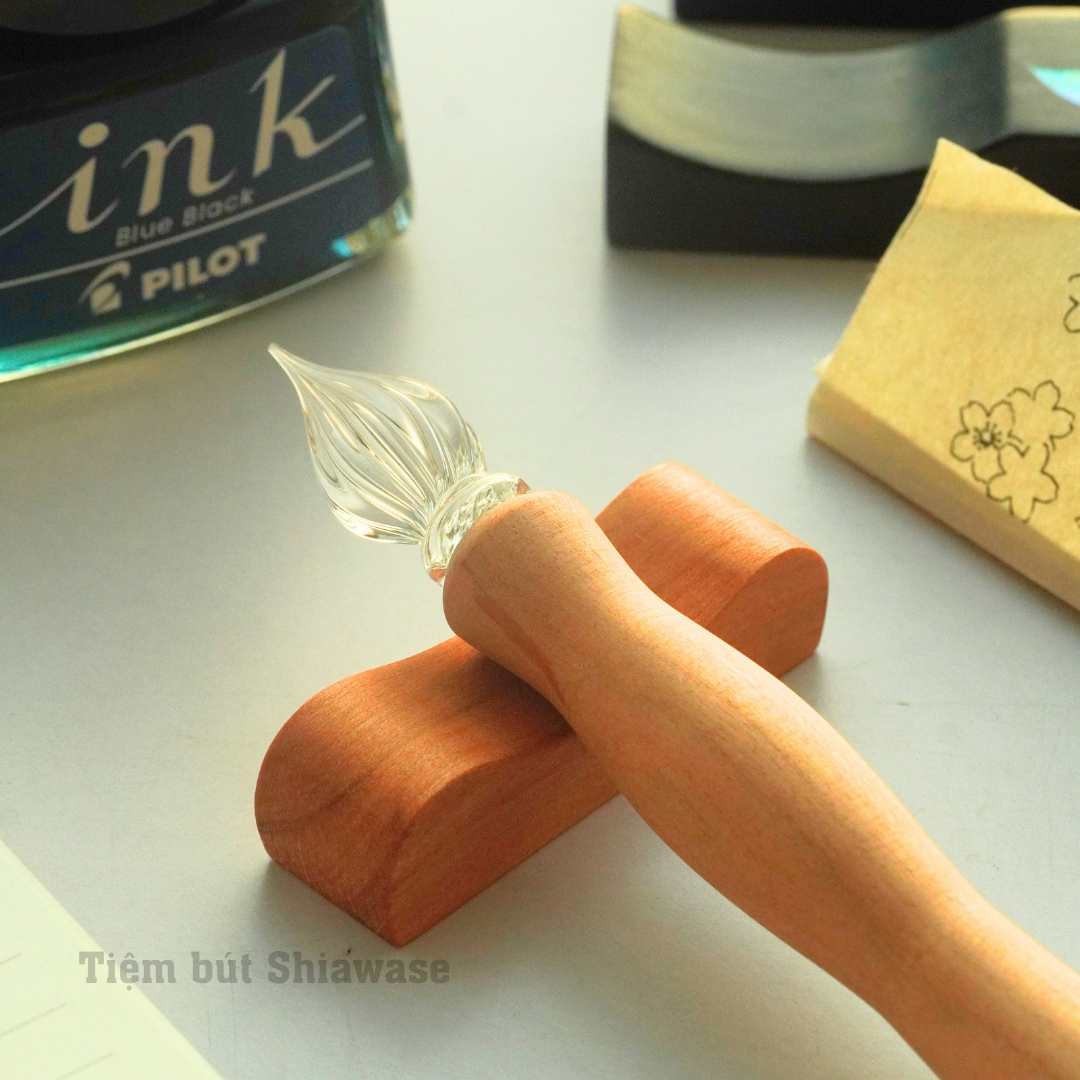 Bút Wancher Kuretake Wood Glass Dip Pen Set - Senbonzakura