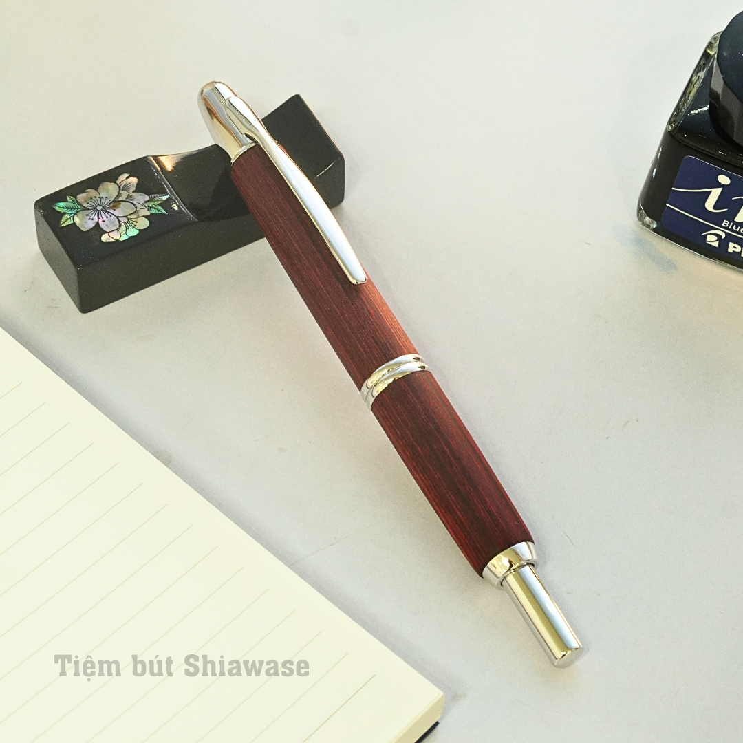 Bút Máy Pilot Capless Vanishing Point Wooden Deep Red