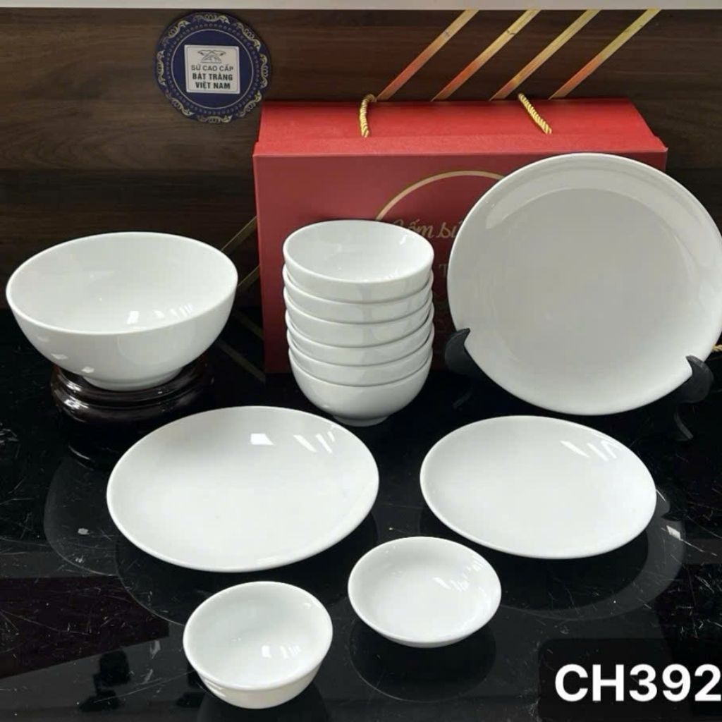 Đĩa Trắng Trơn Bát Tràng BKCECN-9283