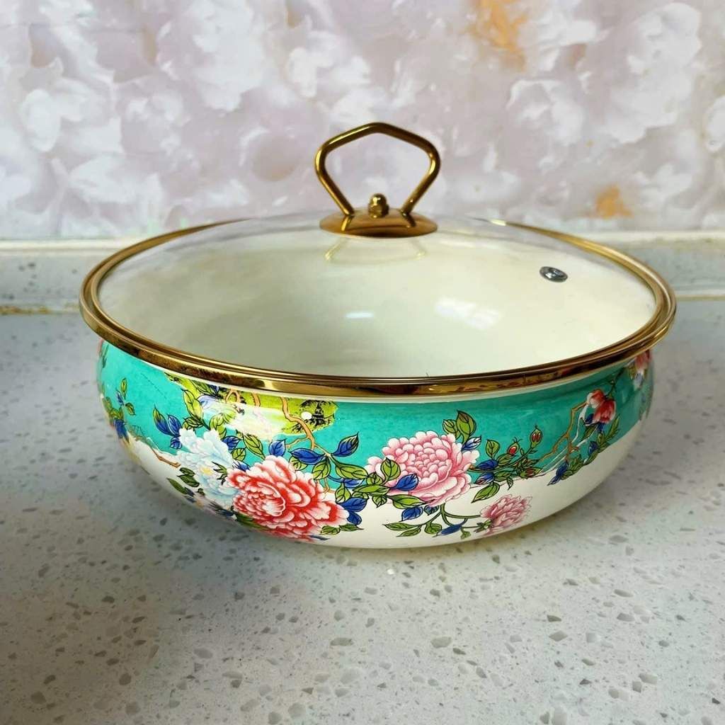 Tô Thủy Tinh Có Nắp Hoa Văn Cung Đình BKCECN-9310