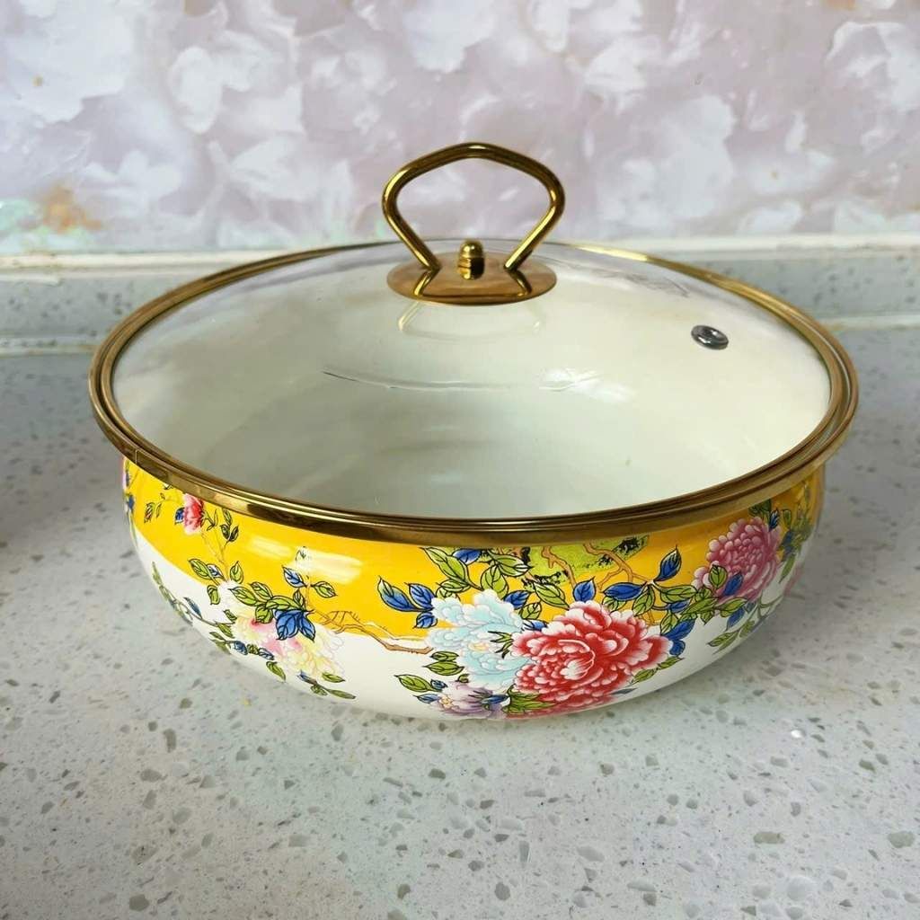 Tô Thủy Tinh Có Nắp Hoa Văn Cung Đình BKCECN-9310