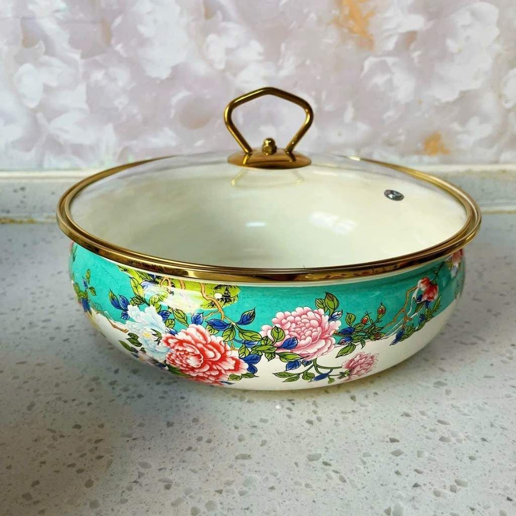 Tô Thủy Tinh Có Nắp Hoa Văn Cung Đình BKCECN-9310