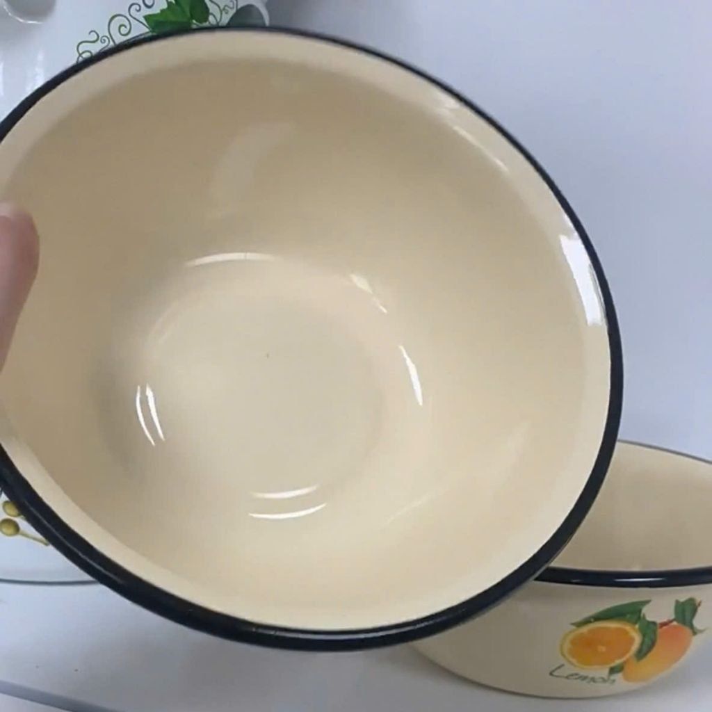 Chậu tráng men phong cách châu Âu kiểu cũ BKCECN-9317