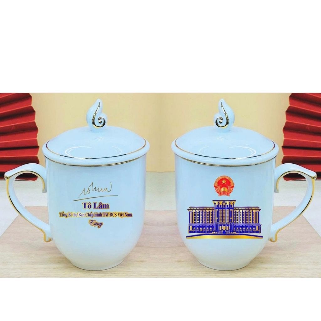 Bộ Cốc Sứ In Chữ Ký Tô Lâm – Quà tặng cho sếp nam thăng chức BKCEVN-9267