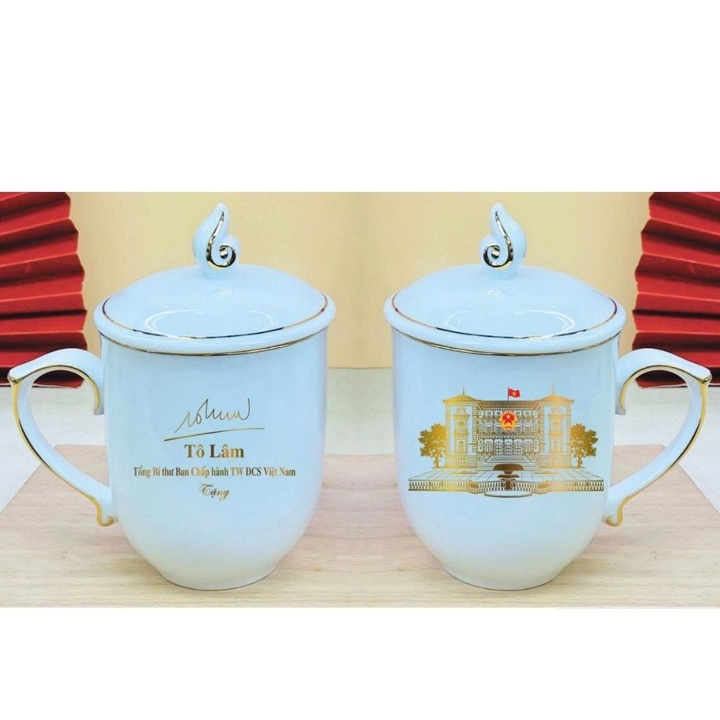 Bộ Cốc Sứ In Chữ Ký Tô Lâm – Quà tặng cho sếp nam thăng chức BKCEVN-9267