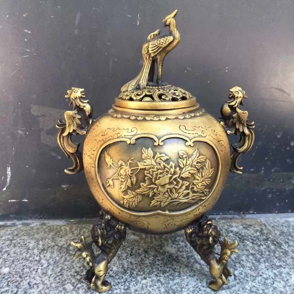 Lư Xông Trầm Bằng Đồng BKMECN-9160