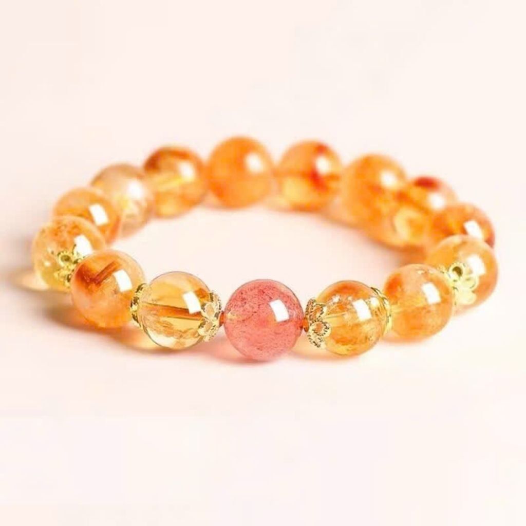 Vòng tay thạch anh vàng BKSTCN-9228