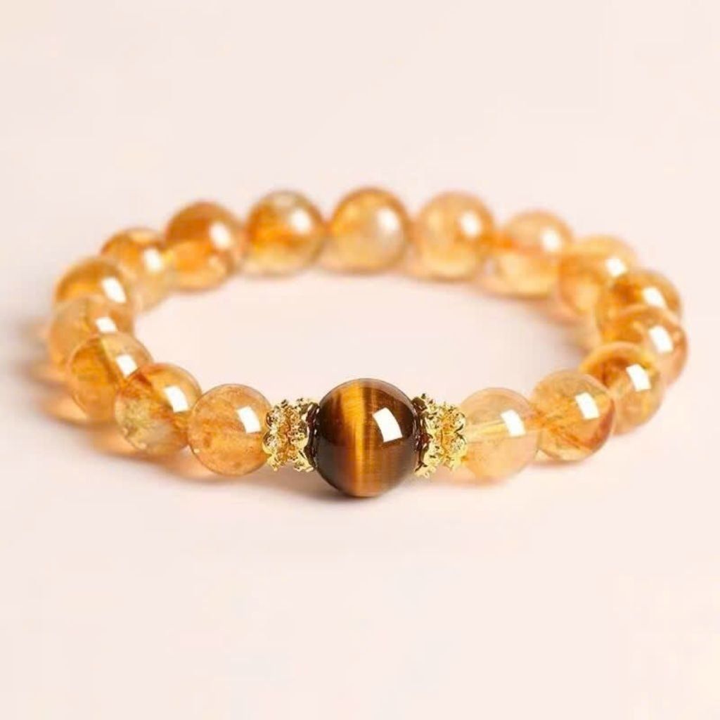 Vòng tay thạch anh vàng BKSTCN-9228