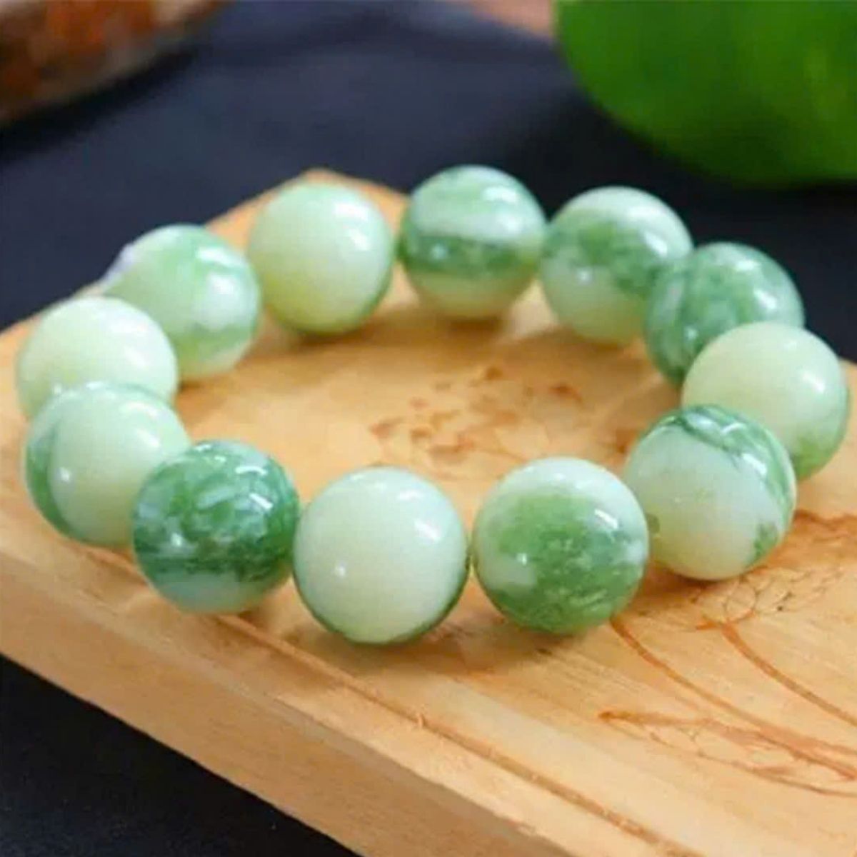 Vòng tay ngọc bích tự nhiên BKSTCN-9234