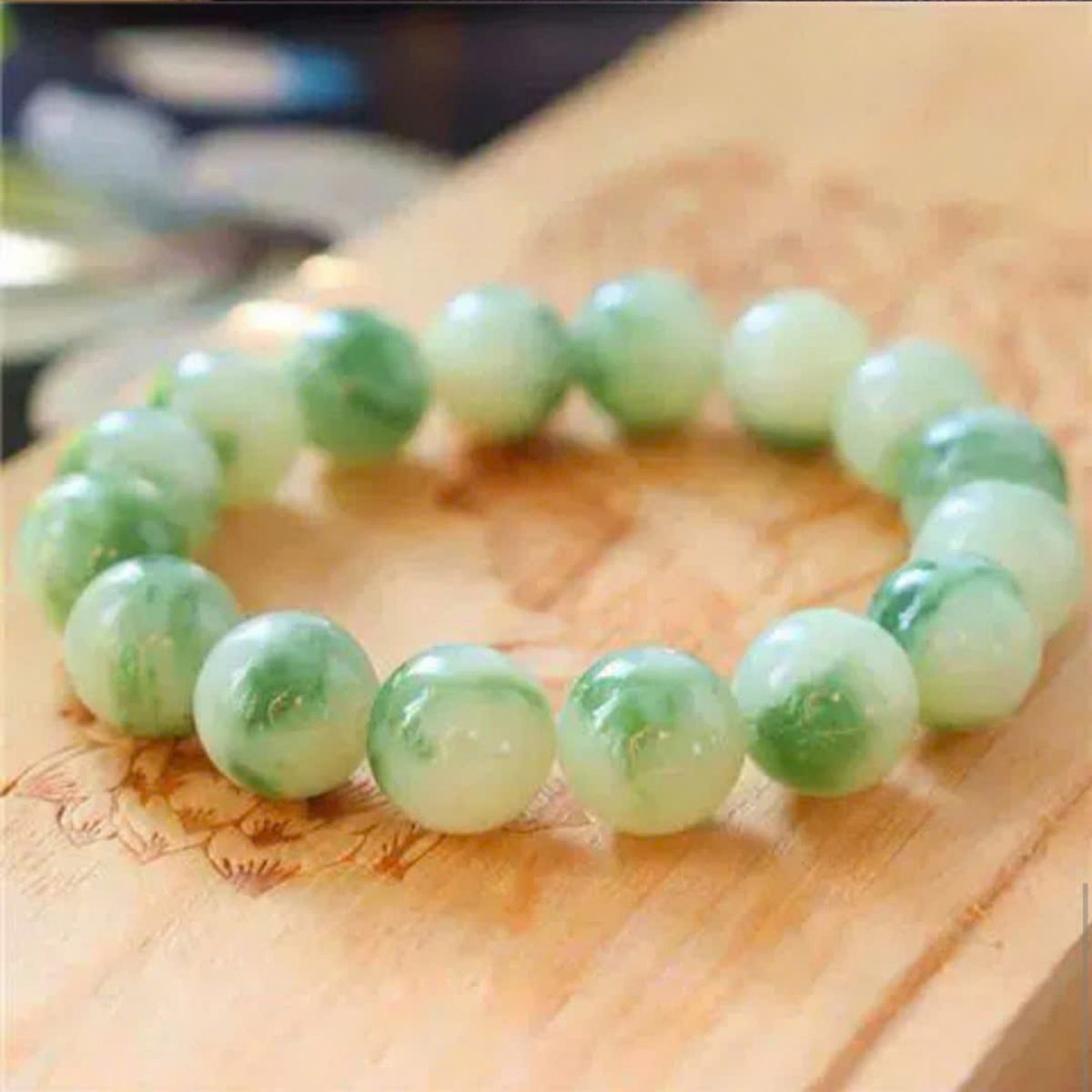 Vòng tay ngọc bích tự nhiên BKSTCN-9234