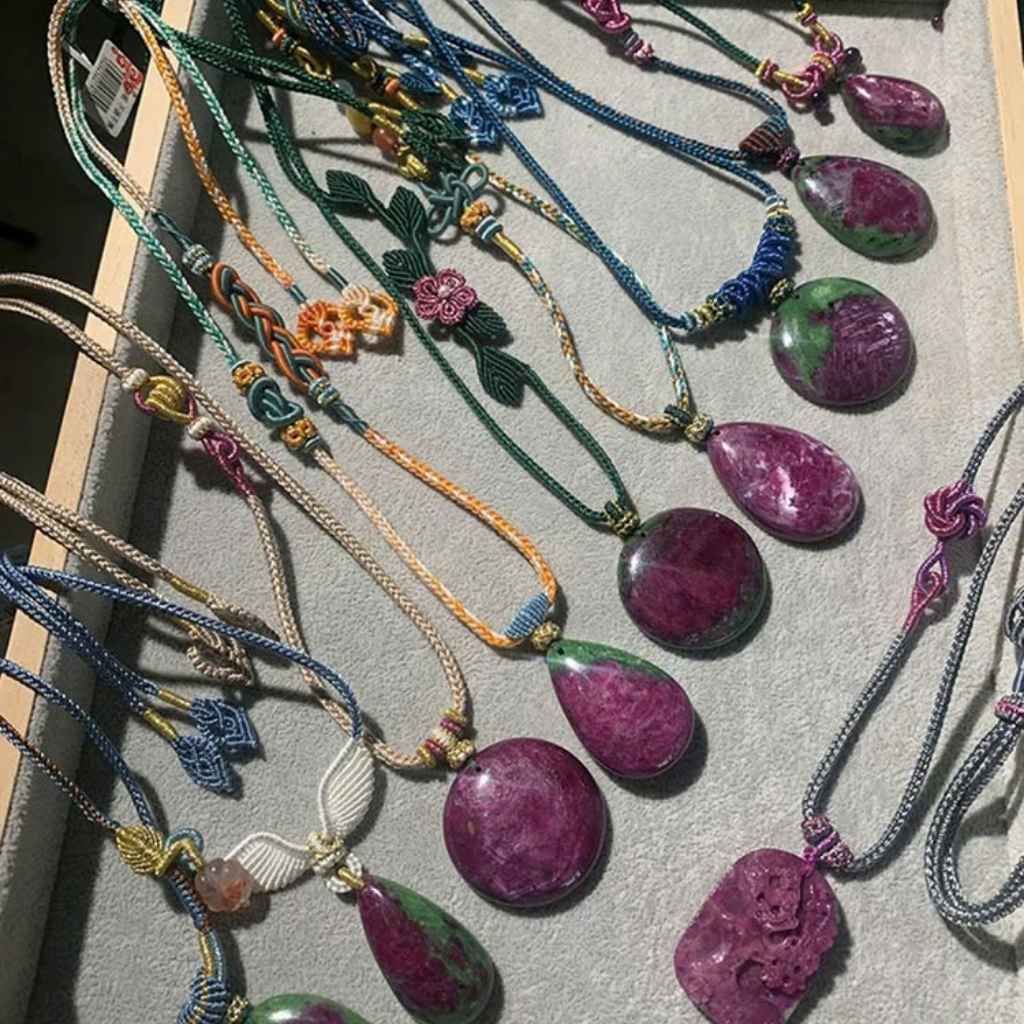 Mặt đá Ruby Zoisite tự nhiên BKSTCN-9235