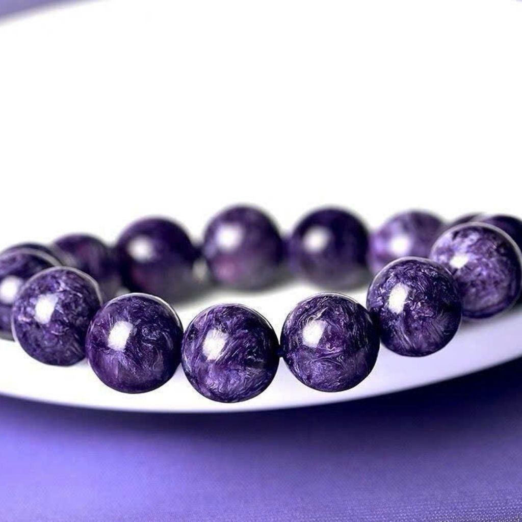Vòng Tay Đá Charoite Tím Ngọt BKSTCN-9240