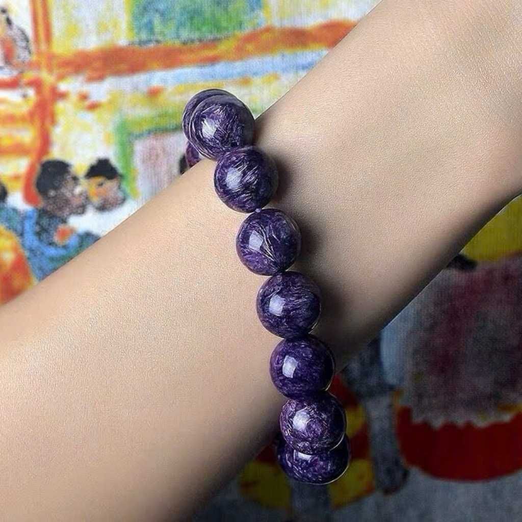 Vòng Tay Đá Charoite Tím Ngọt BKSTCN-9240