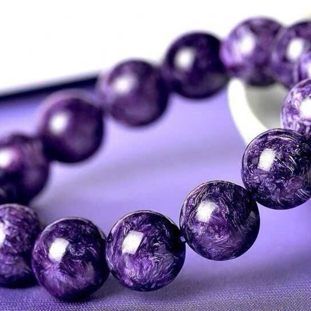 Vòng Tay Đá Charoite Tím Ngọt BKSTCN-9240