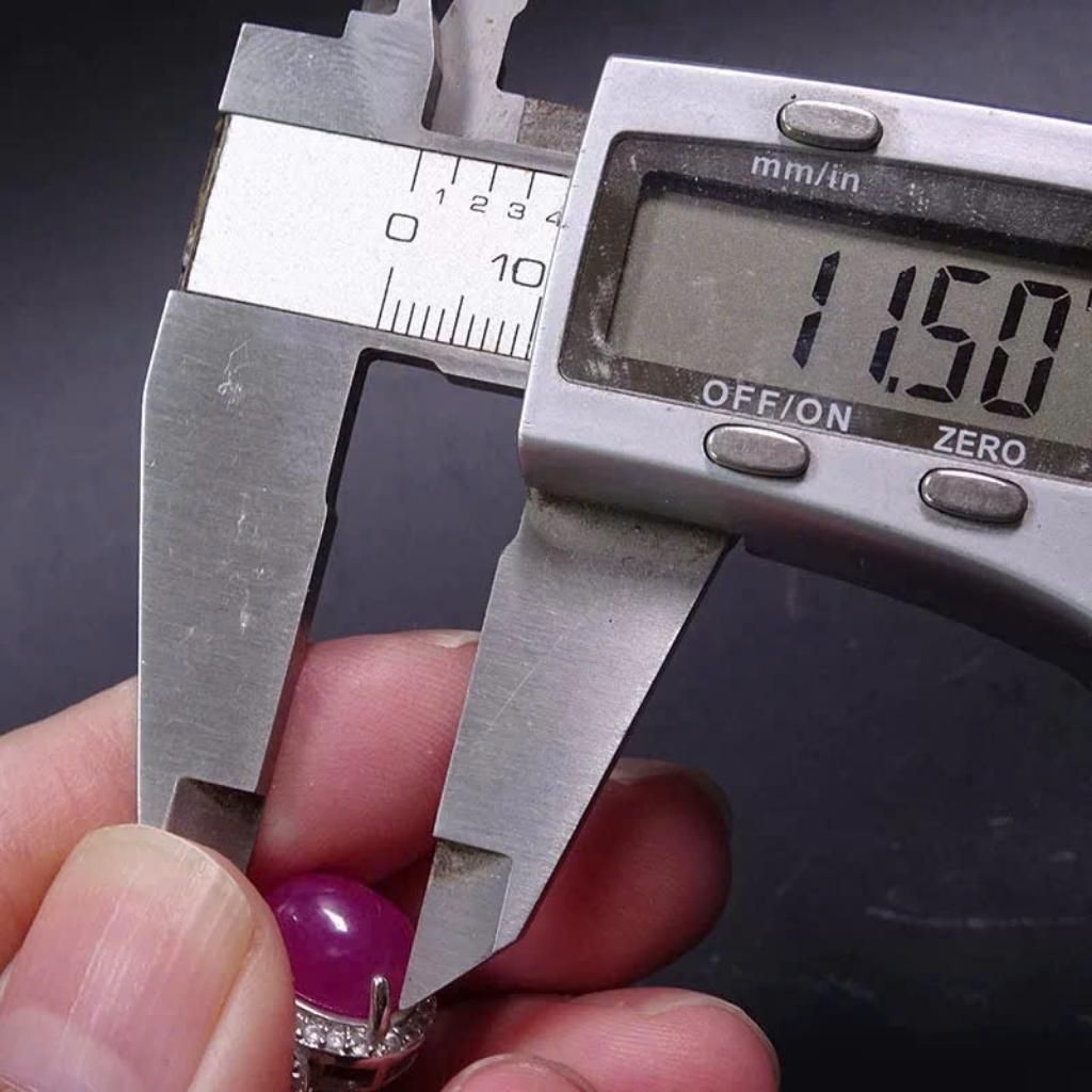 Nhẫn Ruby Tím Bọc Bạc S925 BKSTCN-9248