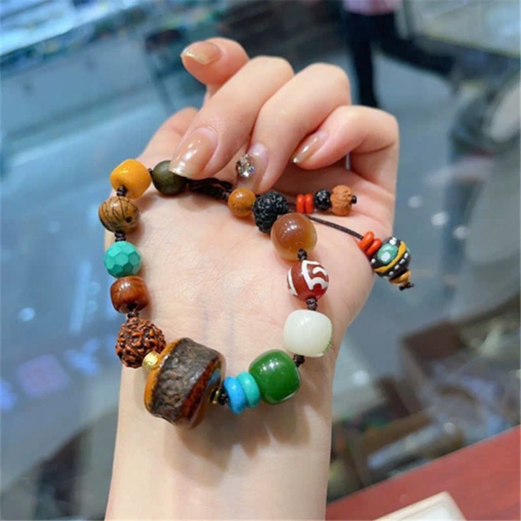 Vòng tay thủy tinh cổ mix ngẫu nhiên BKSTCN-9272